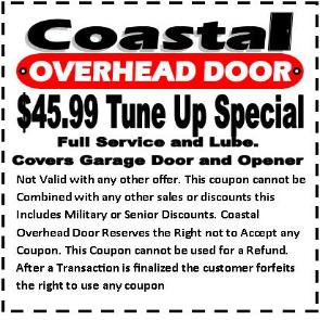 Coastal Overhead Door Coupon Navarre Florida
