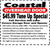 garage door tune up - coastal overhead door